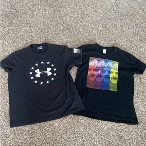 Bundle of 2 Crewneck Short Sleeve T-Shirts, Men's size XL